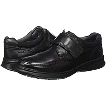 Mocasines Con Tiras Cotrell Para Hombre Negro Liso Lea Clarks