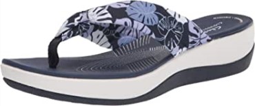 Chanclas Mujer Clarks Arla Glison De Tejido Floral Azul