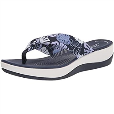Chanclas Mujer Clarks Arla Glison De Tejido Floral Azul