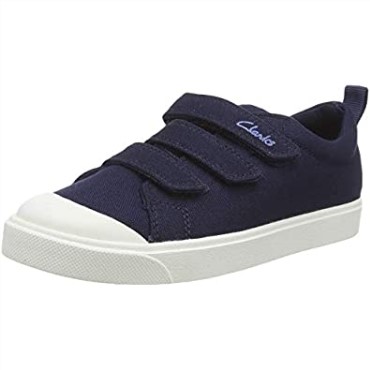 Azul Lona Azul Marino Lona Azul Marino Clarks Zapatillas Unisex Niño City Vibe K Bajas