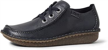 Zapatos Con Cordones Mujer Clarks Fun Ny Dream Azul Marino