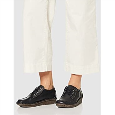 Zapatos Con Cordones Mujer Clarks Fun Ny Dream Azul Marino