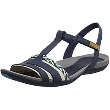 Azul Marino Clarks Mujer Tea Lite Grace Cuña Tacones Sandalias