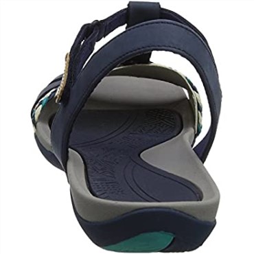 Azul Marino Clarks Mujer Tea Lite Grace Cuña Tacones Sandalias
