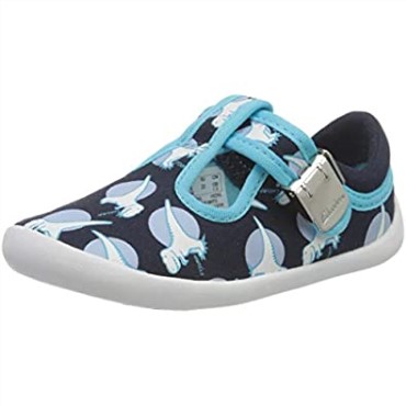 Azul Marino Interés Azul Marino Interés Clarks Bebé Niña Roamer Sun T Zapatillas Bajas Niño