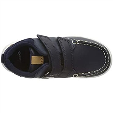 Azul Marino Cuero Azul Marino Cuero Zapatillas De Niño Cloud Air K Hi-top Niño Clarks