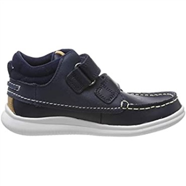 Azul Marino Cuero Azul Marino Cuero Zapatillas De Niño Cloud Air K Hi-top Niño Clarks
