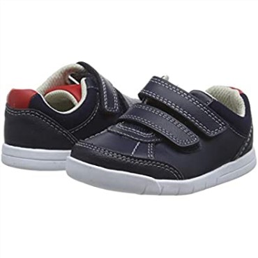 Azul Marino Cuero Azul Marino Cuero Clarks Emery Sky T Zapatillas Bajas Niño