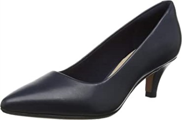 Zapato De Salón Linvale Jerica De Mujer En Piel Azul Marino Clarks