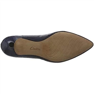 Zapato De Salón Linvale Jerica De Mujer En Piel Azul Marino Clarks
