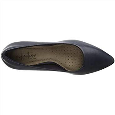 Zapato De Salón Linvale Jerica De Mujer En Piel Azul Marino Clarks