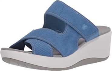 Sandalia Mujer Clarks Step Cali Bay Textil Azul