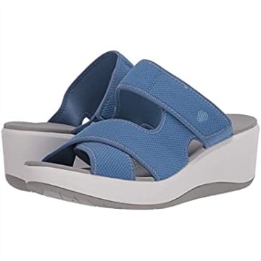 Sandalia Mujer Clarks Step Cali Bay Textil Azul