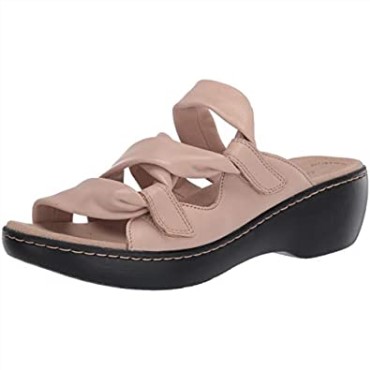 Sandalia De Mujer Clarks Delana Jazz De Cuero Rubor