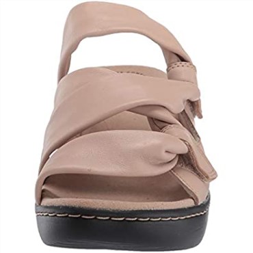 Sandalia De Mujer Clarks Delana Jazz De Cuero Rubor