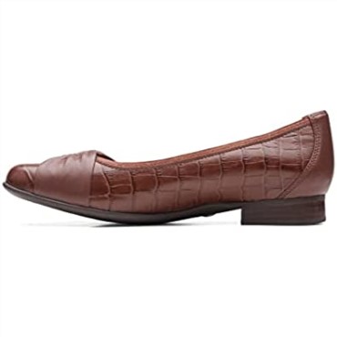 Blush Wish Clarks Piel De Cocodrilo Marrón Oscuro