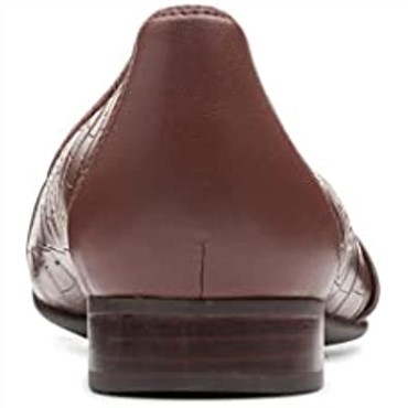 Blush Wish Clarks Piel De Cocodrilo Marrón Oscuro