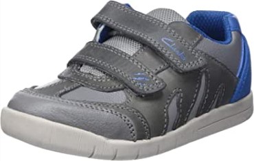 Zapatilla Niño Rex Play K Gris Azul Clarks
