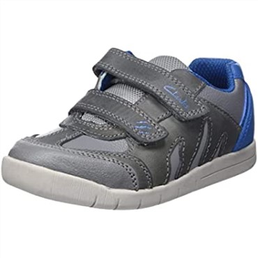 Zapatilla Niño Rex Play K Gris Azul Clarks
