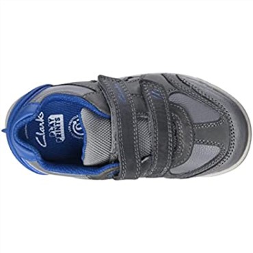 Zapatilla Niño Rex Play K Gris Azul Clarks