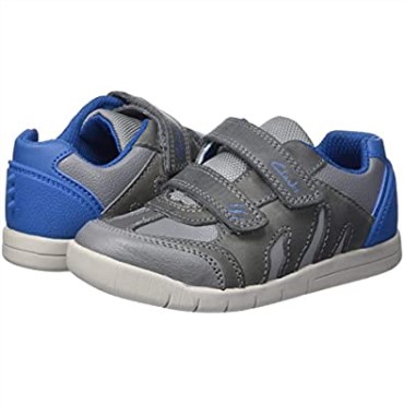 Zapatilla Niño Rex Play K Gris Azul Clarks