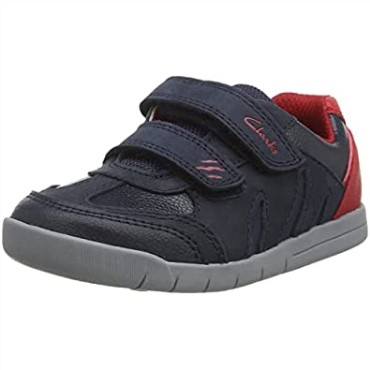 Zapatilla Niño Rex Play T Clarks Azul Marino Rojo