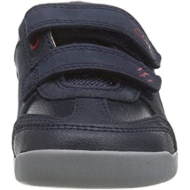 Zapatilla Niño Rex Play T Clarks Azul Marino Rojo