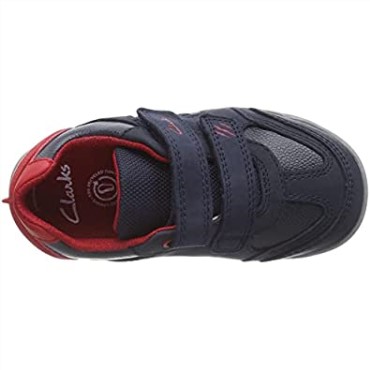 Zapatilla Niño Rex Play T Clarks Azul Marino Rojo