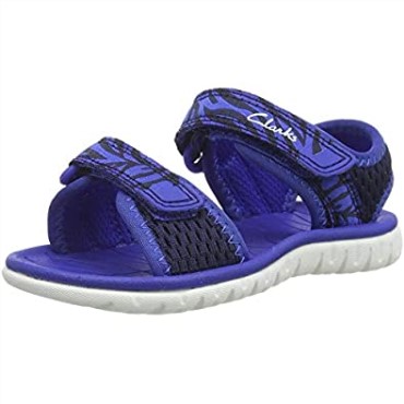 Sandalia Niño Surf Tide T Azul Marino Combi Clarks