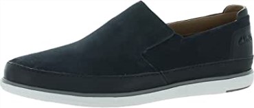 Bratton Step Dark Sand Suede/leather Combi Navy Combi Clarks Special