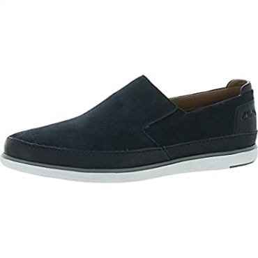 Bratton Step Dark Sand Suede/leather Combi Navy Combi Clarks