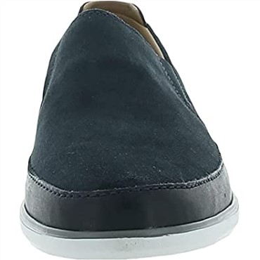 Bratton Step Dark Sand Suede/leather Combi Navy Combi Clarks