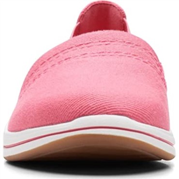 Mocasines Clarks De Lona Color Coral Brillante Para Mujer