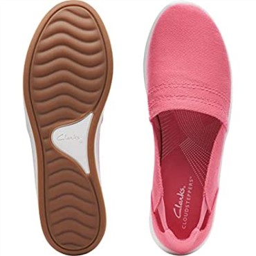 Mocasines Clarks De Lona Color Coral Brillante Para Mujer