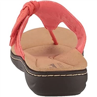 Sandalia Plana Mujer Clarks Laurieann Rae De Textil Coral Brillante