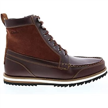 Botas De Hombre Durston Hola Con Forro Cálido De Cuero Tostado Británico Clarks
