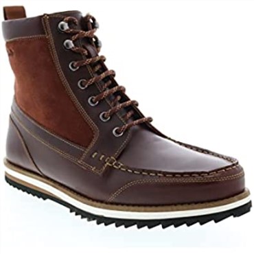 Botas De Hombre Durston Hola Con Forro Cálido De Cuero Tostado Británico Clarks