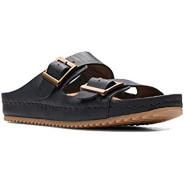 Sandalias Brookleigh Sun De Cuero Negro Clarks