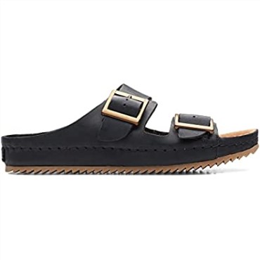 Sandalias Brookleigh Sun De Cuero Negro Clarks