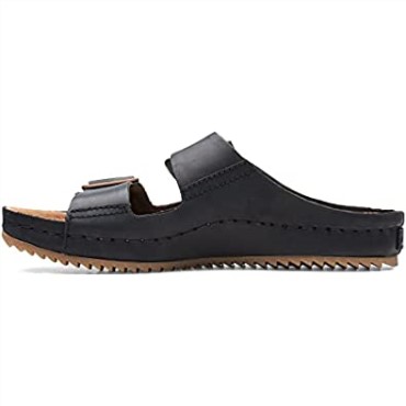 Sandalias Brookleigh Sun De Cuero Negro Clarks