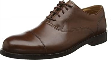 Derby Clarks Coling Boss De Cuero Marrón Británico Para Hombre