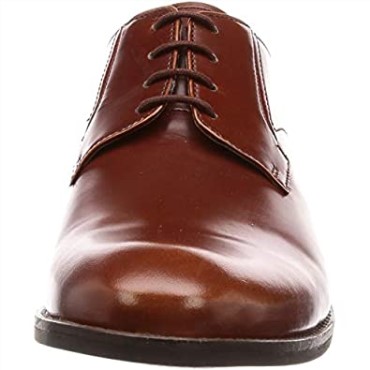 Derbys Clarks Edward Pla De Cuero Marrón Británico Para Hombre