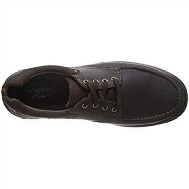 Marrón Marrón Aceitoso Clarks Hombres Cotrell Edge Oxford