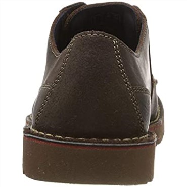 Marrón Marrón Oscuro Lea Marrón Oscuro Lea Clarks Hombres Vargo Vibe Derbys