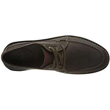 Marrón Marrón Oscuro Lea Marrón Oscuro Lea Clarks Hombres Vargo Vibe Derbys