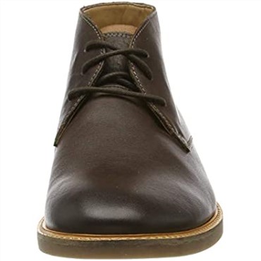 Marrón Marrón Oscuro Lea Marrón Oscuro Lea Atticus Limit Botas Chukka Para Hombre Clarks