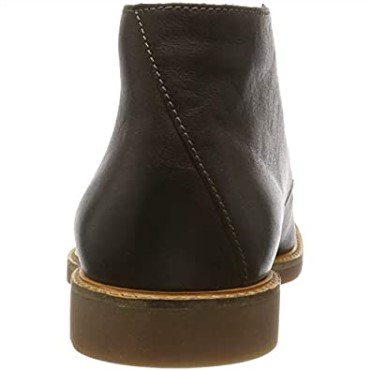 Marrón Marrón Oscuro Lea Marrón Oscuro Lea Atticus Limit Botas Chukka Para Hombre Clarks