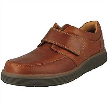 Mocasines Con Tiras Un Abode Para Hombre En Piel Marrón Oscuro Clarks