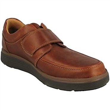 Mocasines Con Tiras Un Abode Para Hombre En Piel Marrón Oscuro Clarks