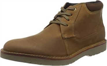 Derby Vargo De Cuero Marrón Oscuro Para Hombre Clarks